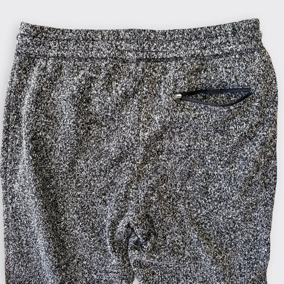 Brooklyn Cloth Men’s Fleece Jogger Sweatpants Black/White Zip Pockets Size L - Picture 8 of 13